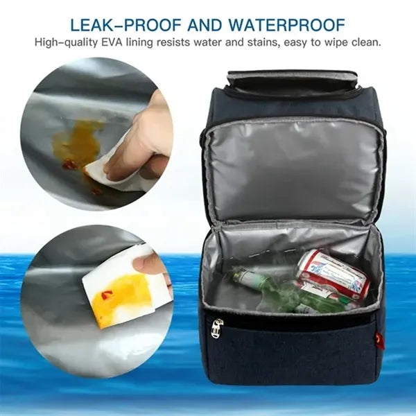 Dual-Deck Insulated Lunch Bag