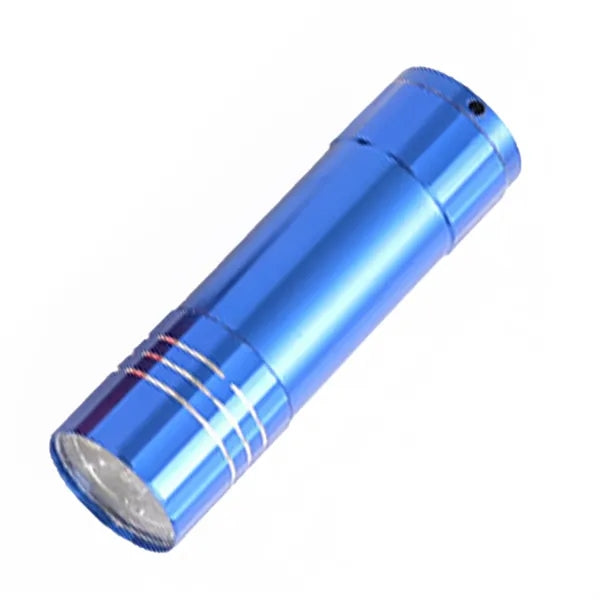Aluminum Alloy Mini Flashlight - 9 LED Emergency High Beam