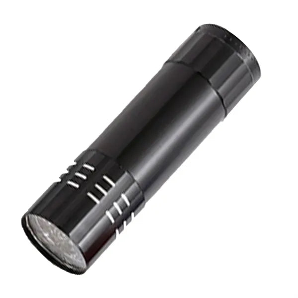 Aluminum Alloy Mini Flashlight - 9 LED Emergency High Beam