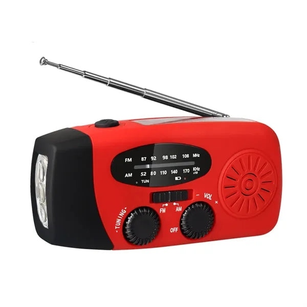 Emergency Hand Crank Radio with LED Flashlight