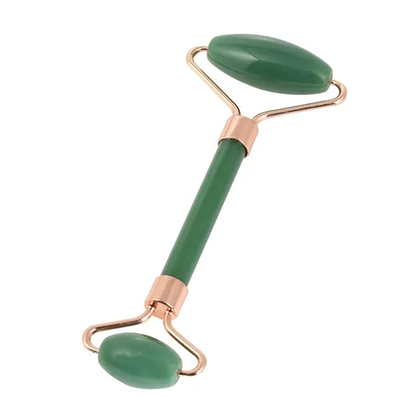 Natural Crystal Jade Roller - Dual-Head Facial Massager
