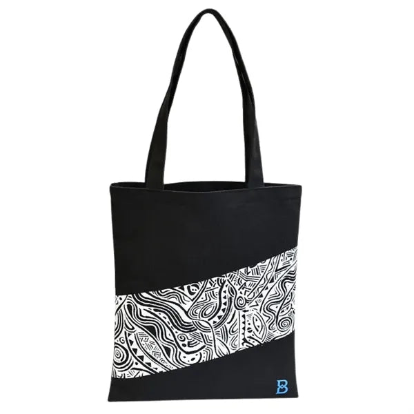 Recycled Canvas Magazine Tote Bag