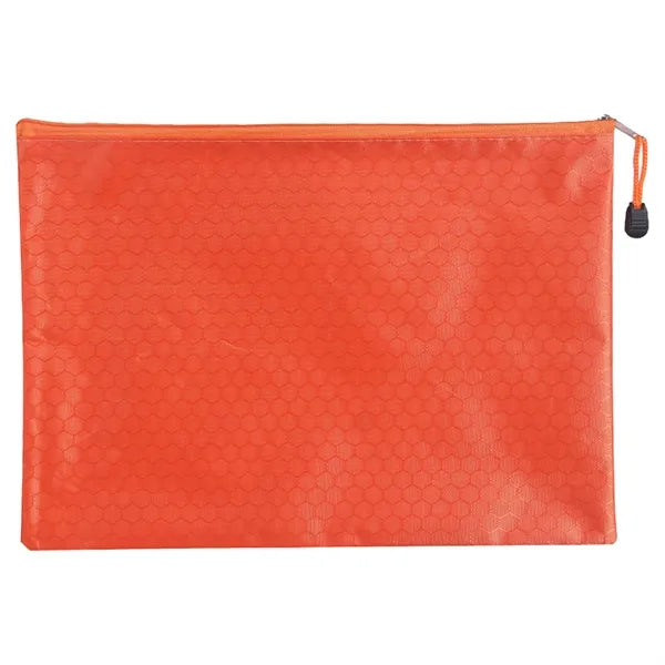 Pvc Football Pattern Waterproof Zipper File Bag