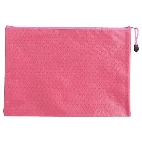 Pvc Football Pattern Waterproof Zipper File Bag