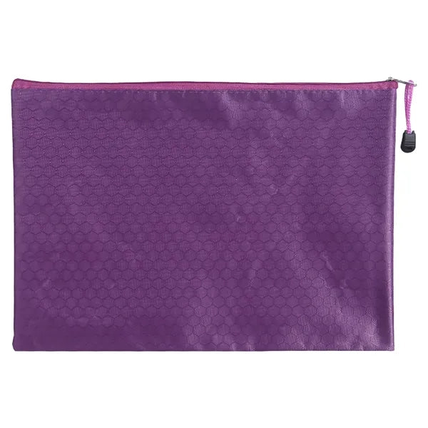 Pvc Football Pattern Waterproof Zipper File Bag
