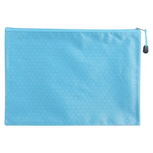 Pvc Football Pattern Waterproof Zipper File Bag