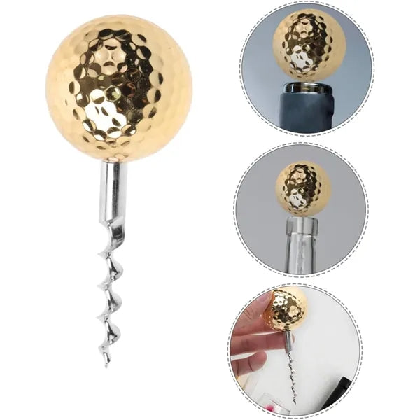 Mini Pocket Golf Ball Shaped Wine Opener/Corkscrews