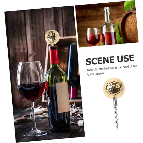 Mini Pocket Golf Ball Shaped Wine Opener/Corkscrews