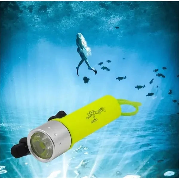 IPX8 Dive Light, 4xAA (Not Incl), 3 Modes, 80ft Waterproof