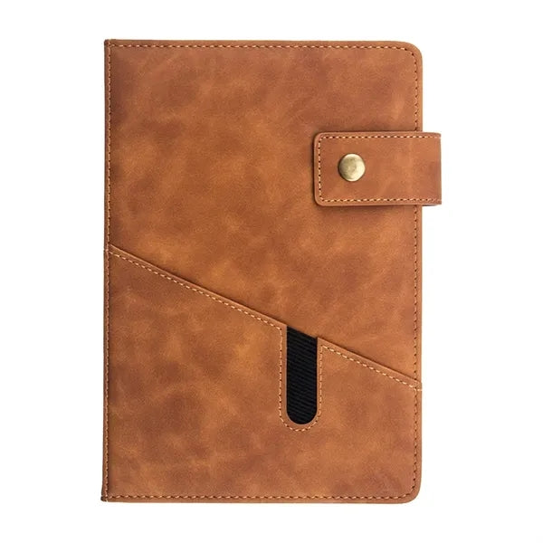 A5 Leather Notebook Multi-Function Journal with pocket