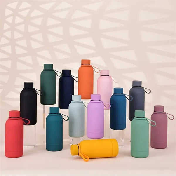 12oz. Portable Travel Mug Insulated Water Bottle with Handle