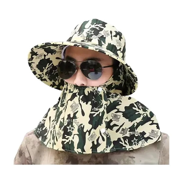 Fishing Sun Hat with Neck Flap for Men