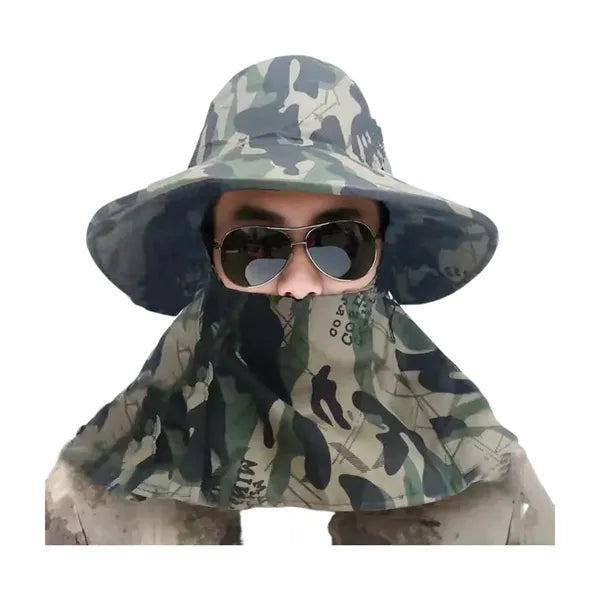 Fishing Sun Hat with Neck Flap for Men