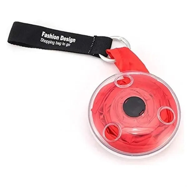 Convenient Portable Folding Shopping Bags with Disc Holder