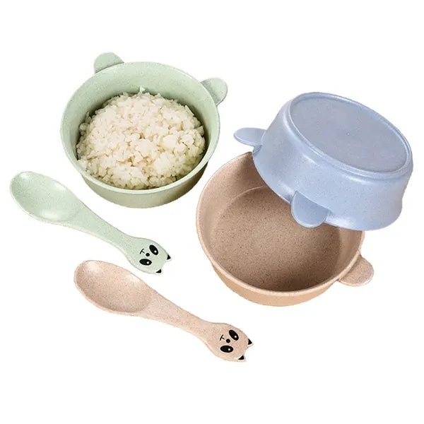 Cute Panda Children'S Tableware