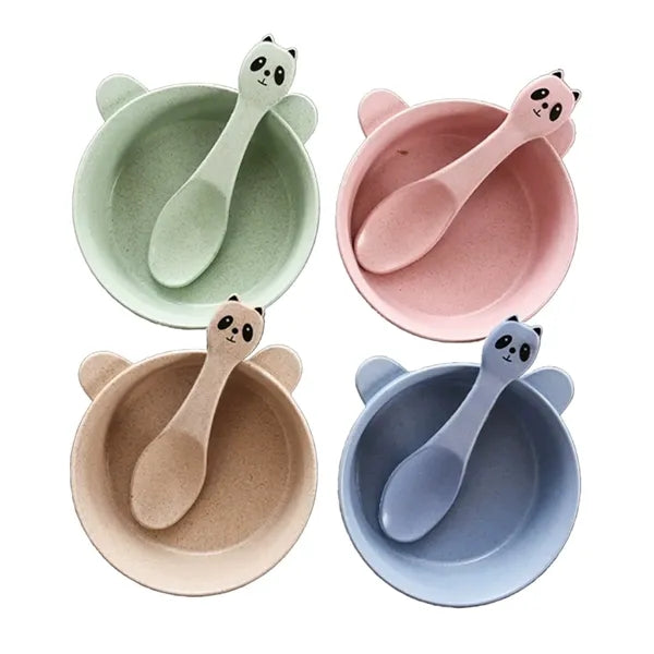 Cute Panda Children'S Tableware