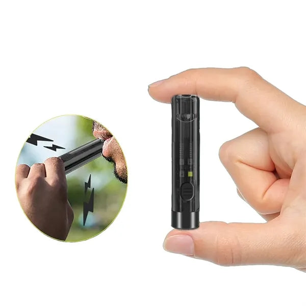Rechargeable Flashlight Keychain With Whistle