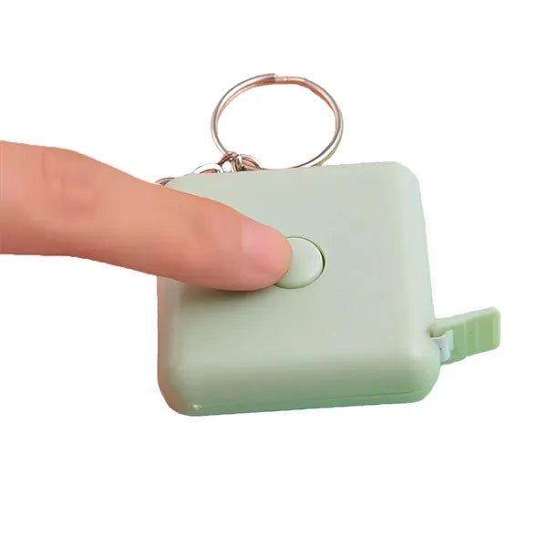 Portable Square Tape Measure Keychain