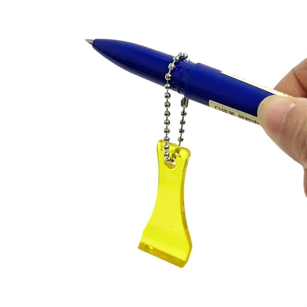 Lottery Scratcher With Bead Chain