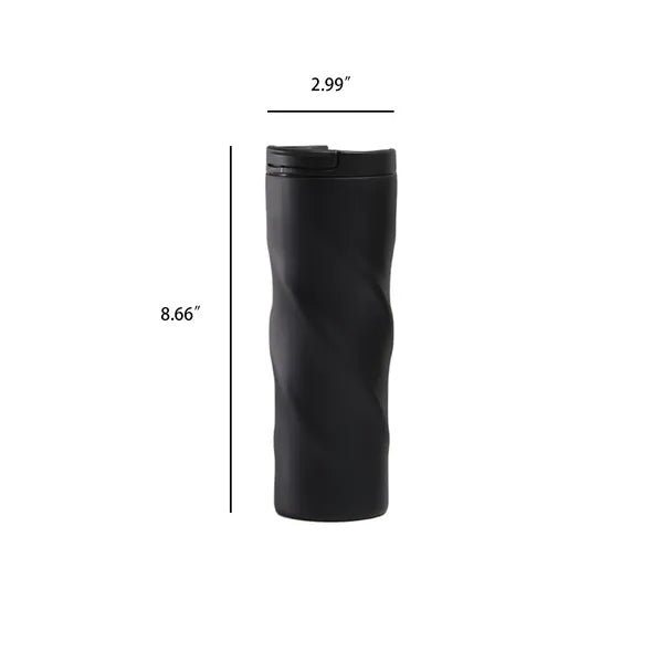 16oz. Stainless Steel Twisted Insulated Coffee Tumbler