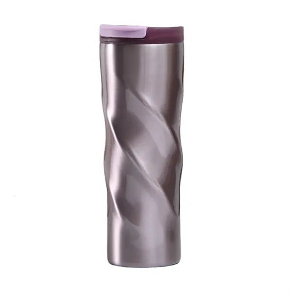 16oz. Stainless Steel Twisted Insulated Coffee Tumbler