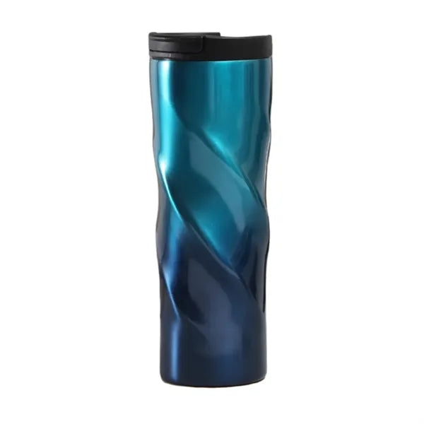 16oz. Stainless Steel Twisted Insulated Coffee Tumbler