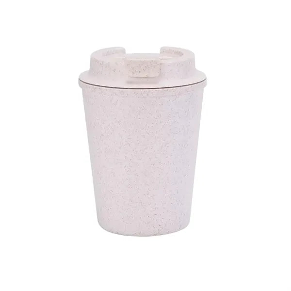 12oz. Eco-Friendly Wheat Straw Coffee Cup With Lid