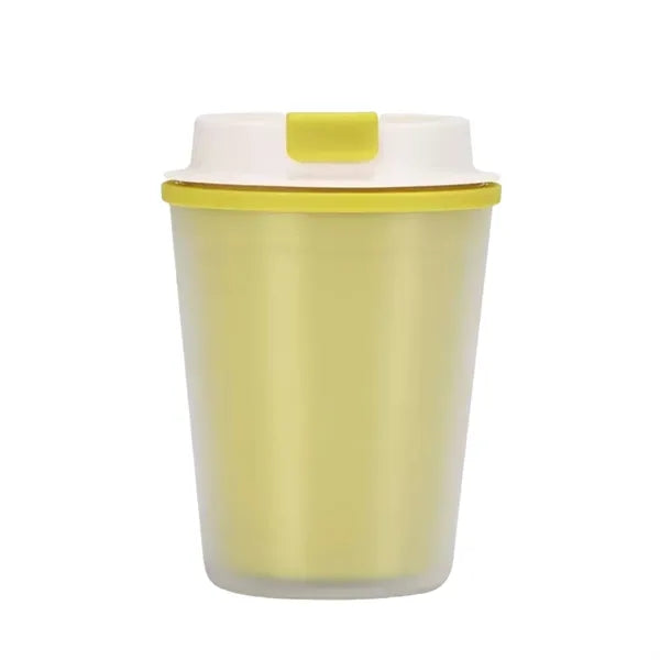 12oz. Eco-Friendly Wheat Straw Coffee Cup With Lid