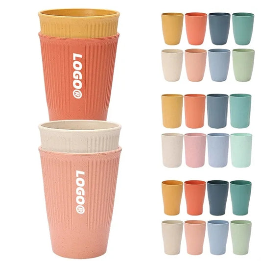 12oz. Eco Friendly Wheat Straw Drinking Cup