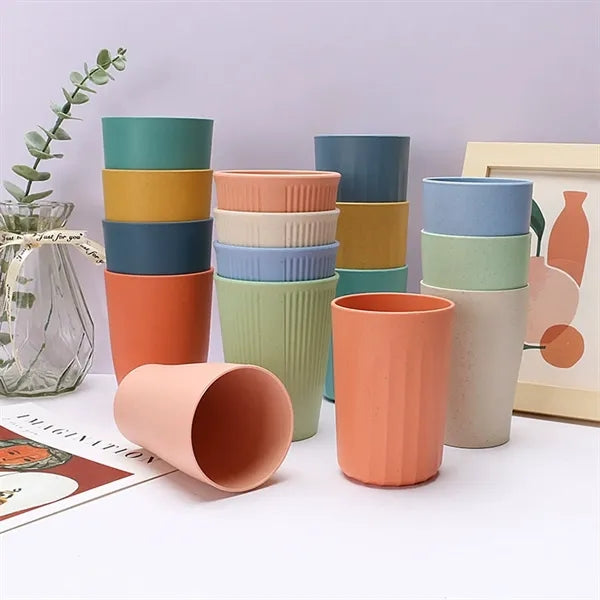 12oz. Eco Friendly Wheat Straw Drinking Cup