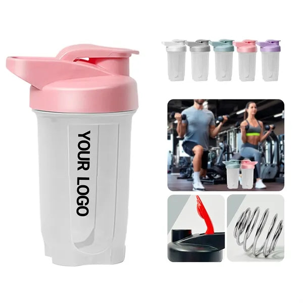 10 oz. PP Shaker Cup with Scale and Flip-Top Handle