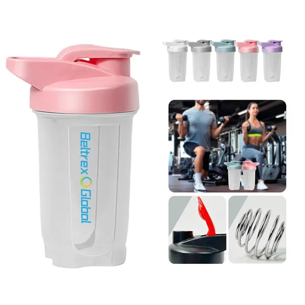 10 oz. PP Shaker Cup with Scale and Flip-Top Handle