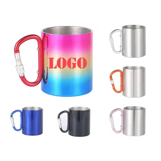 10OZ Stainless Steel Carabiner Mug