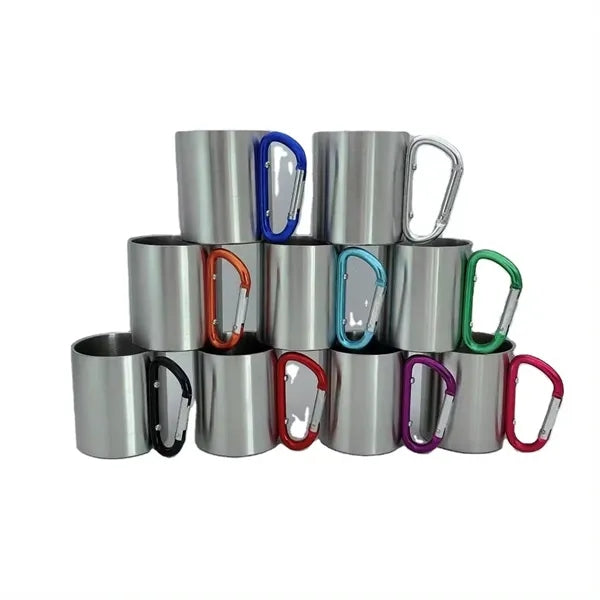 10OZ Stainless Steel Carabiner Mug