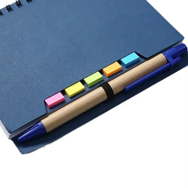 Sticky Note Coil Book With Pen