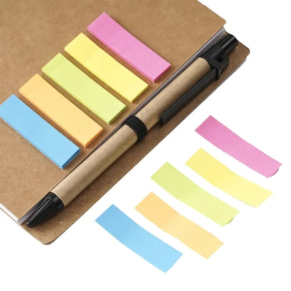 Sticky Note Coil Book With Pen