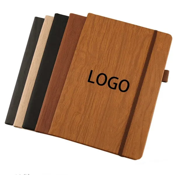 A5 Wood Pattern Hardcover Notebook