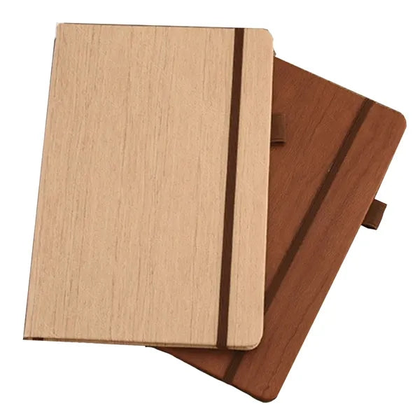 A5 Wood Pattern Hardcover Notebook