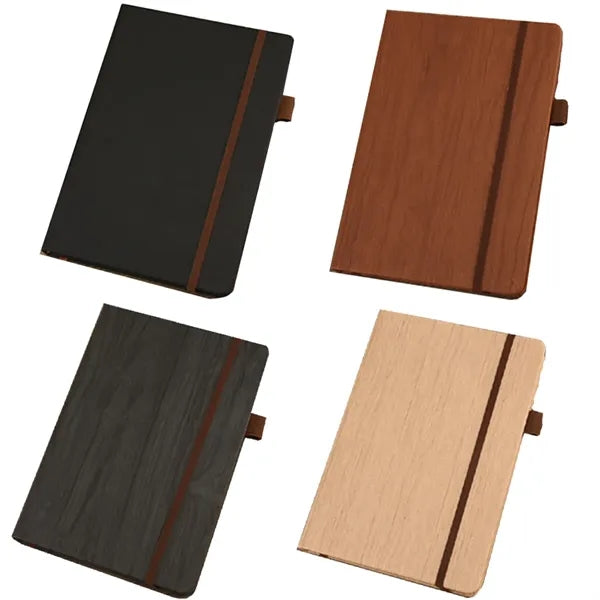 A5 Wood Pattern Hardcover Notebook