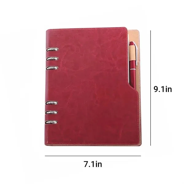 Pu Leather Business Binder Notebook