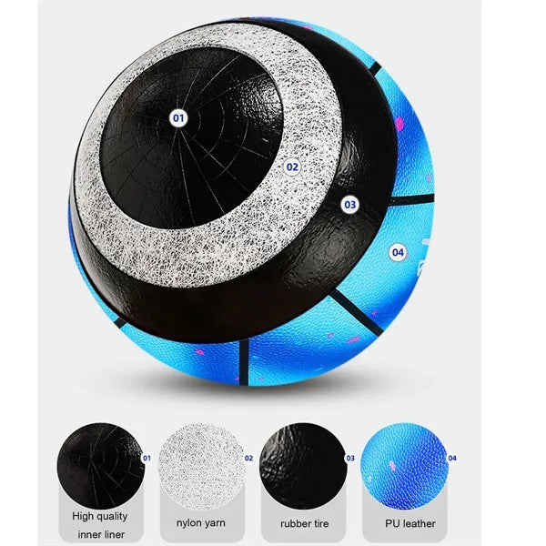 Indoor Outdoor Size 7 Soft Leather Basketball for Men Women