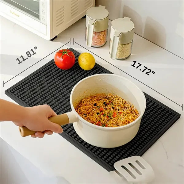Water-Resistant PVC Bar Mat Drip Tray
