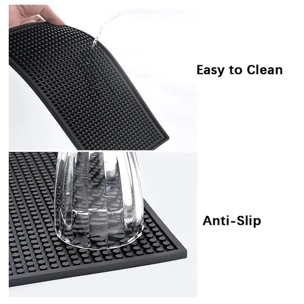 Water-Resistant PVC Bar Mat Drip Tray