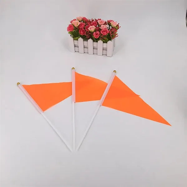 Solid Color Small Mini Hand Stick Flags