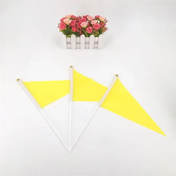 Solid Color Small Mini Hand Stick Flags