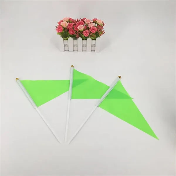 Solid Color Small Mini Hand Stick Flags