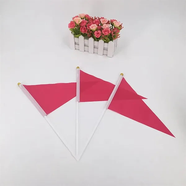 Solid Color Small Mini Hand Stick Flags