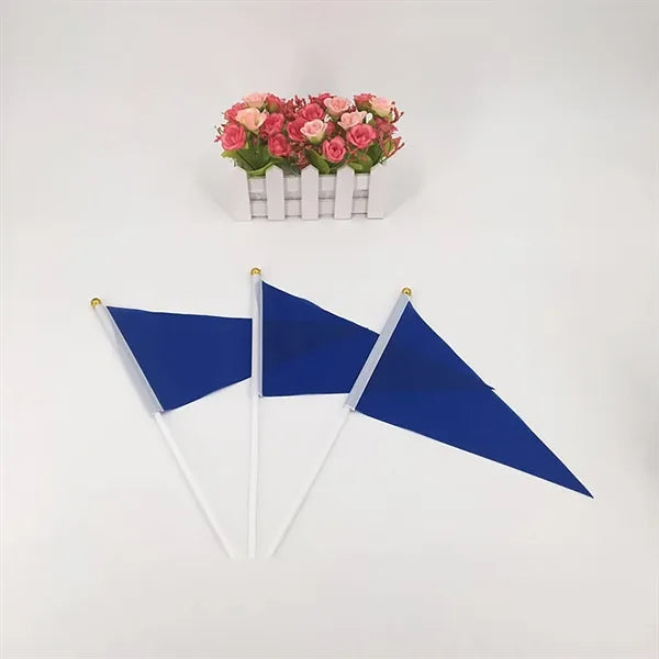Solid Color Small Mini Hand Stick Flags