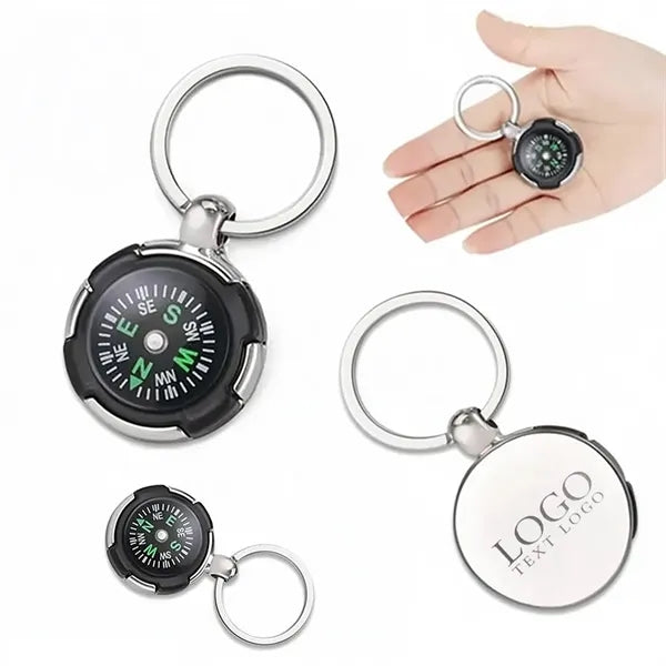 Promo Mini Compass Keychain