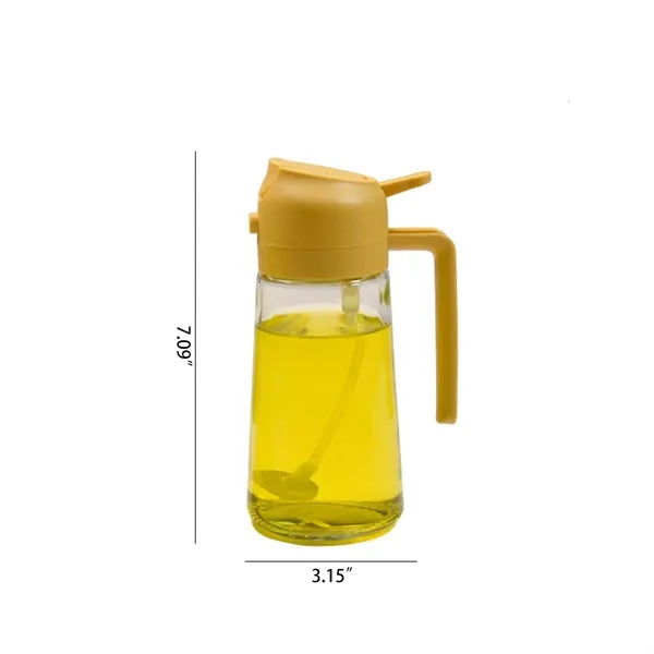 Olive Oil Glass Container 2 in 1 Spray Bottle